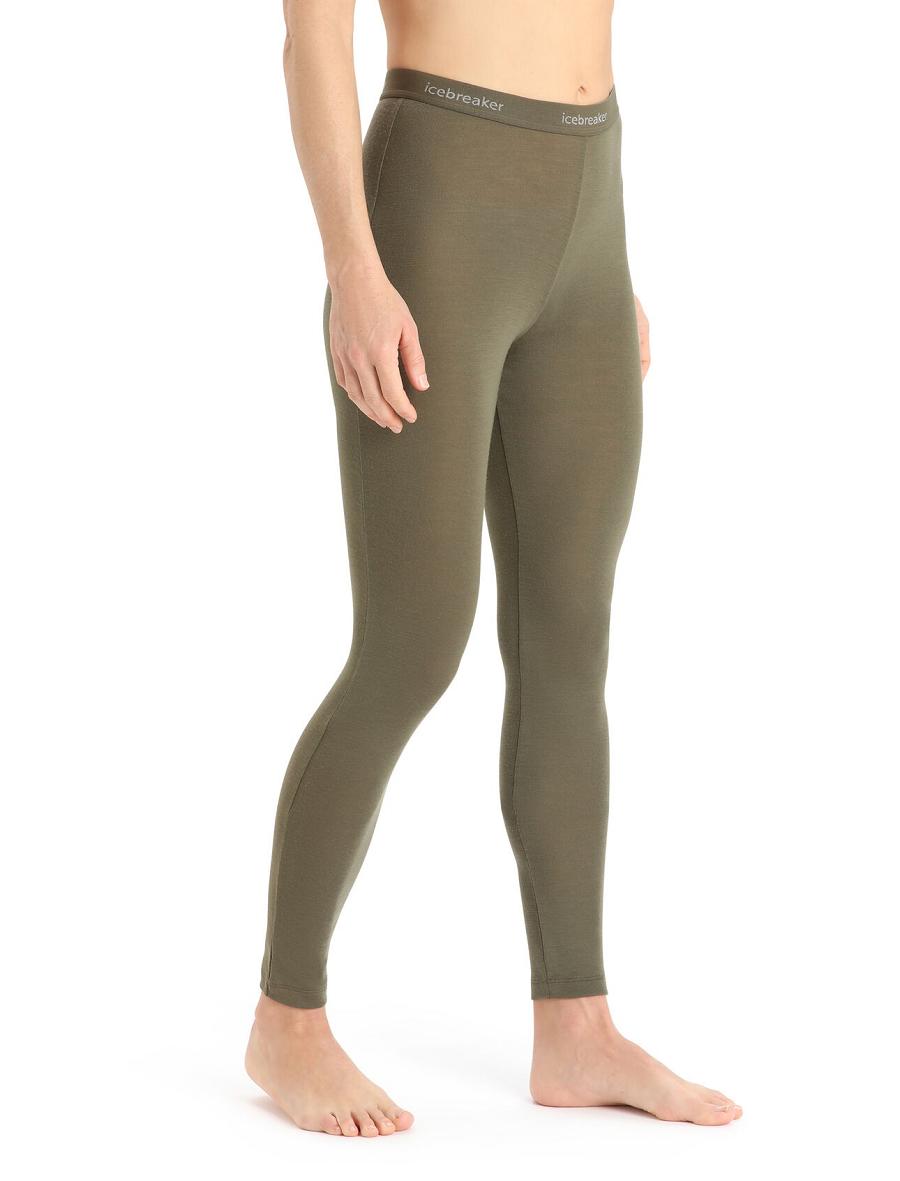 Base Layers Icebreaker Merino 175 Everyday Thermal Leggings Femme Vert Olive | FR 1899BEXC